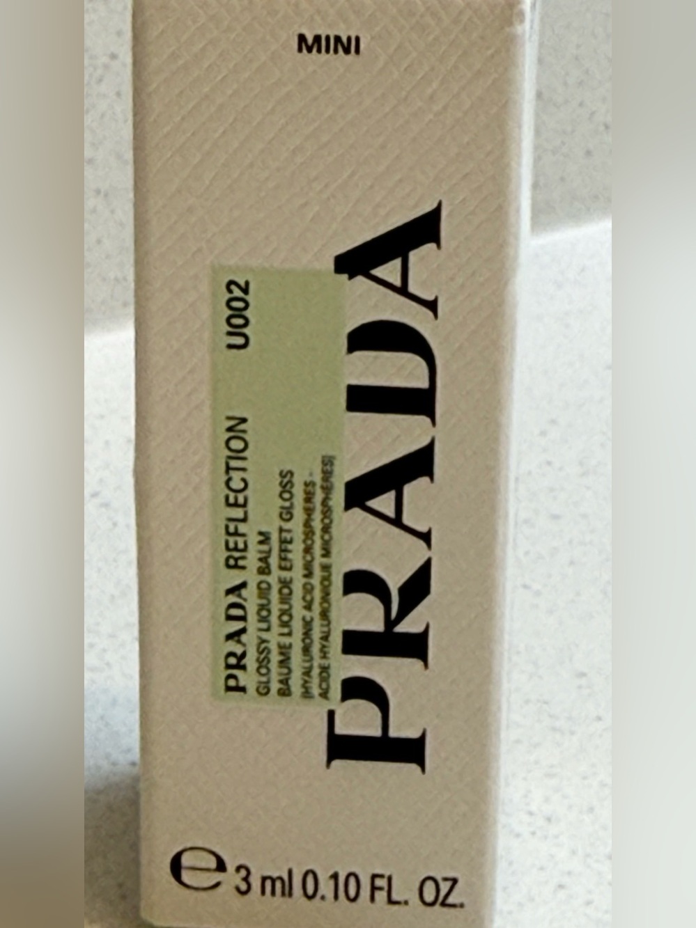 PRADA Reflection Glossy Liquid Balm in Banana Yellow Mini / Travel Size - Picture 3 of 6